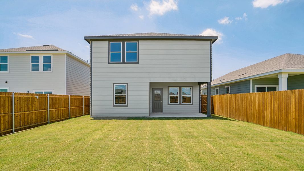 Representative exterior details of a home built from the Pioneer by Starlight Homes in Coyote Meadows, Anna (Image 4). Representative exterior details of a home built from the Pioneer by Starlight Homes in Coyote Meadows, Anna (Image 4).