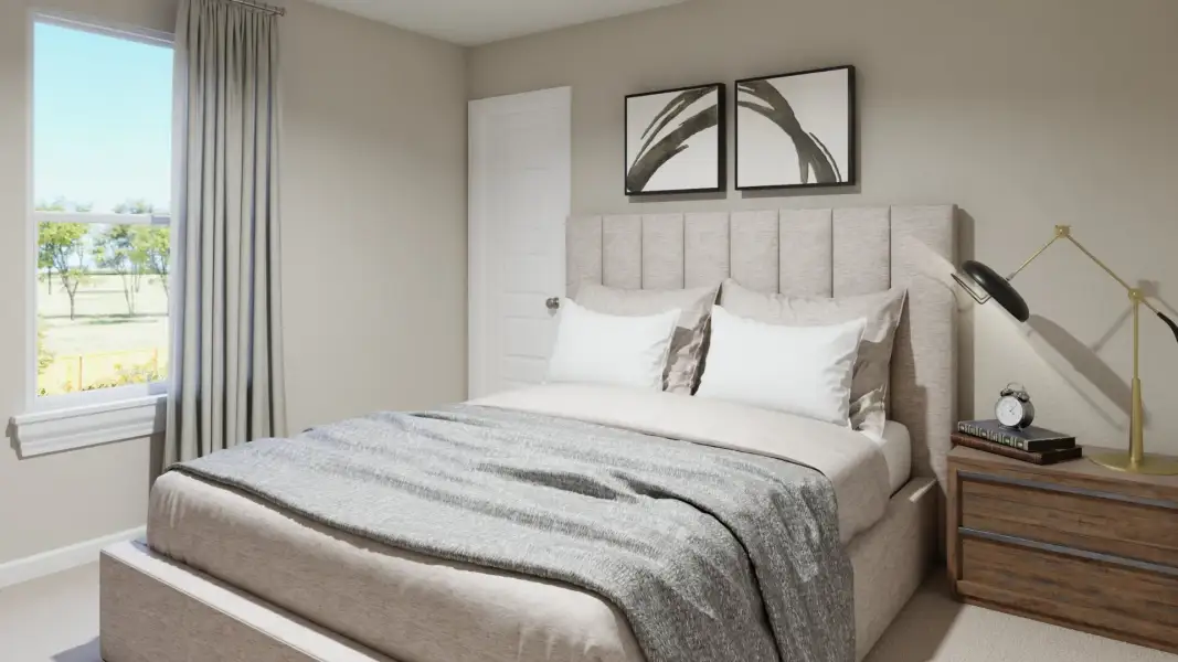 Representative furnished interior of a home built from the The Emerald by Legend Homes in River's Edge, Conroe (Image 18).