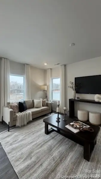 Furnished interior view inside a new home in Clark Village Townhomes, Charlotte (Image 3).