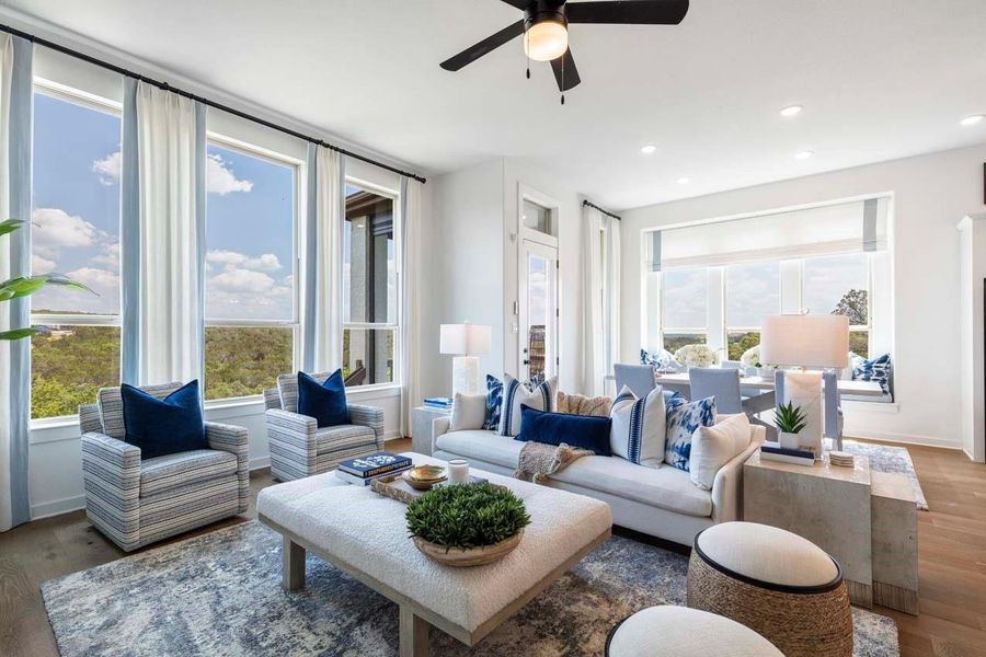 Furnished interior view inside a new home in Riceland, Mont Belvieu (Image 22).
