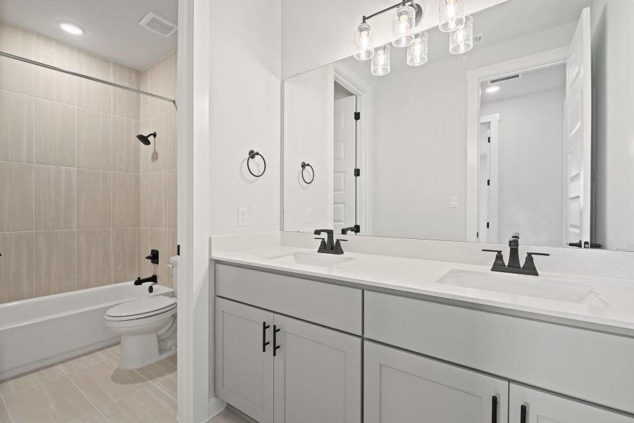 Furnished interior view inside a new home in Lariat, Liberty Hill (Image 17).