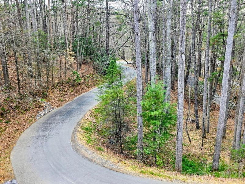 Reservoir Road as viewed from the deck