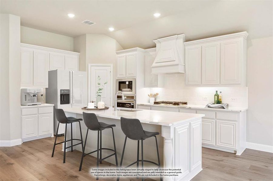 Furnished interior view inside a new home in Union Park Classic 60, Little Elm (Image 10).