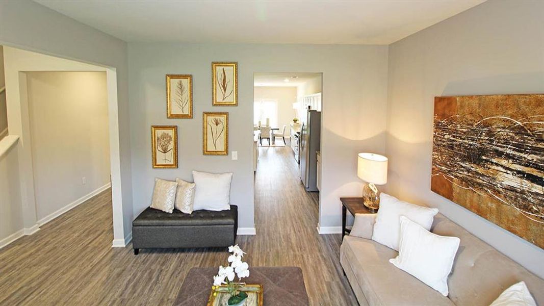 Furnished interior view inside a new home in Jackson Landing, Jefferson (Image 5).