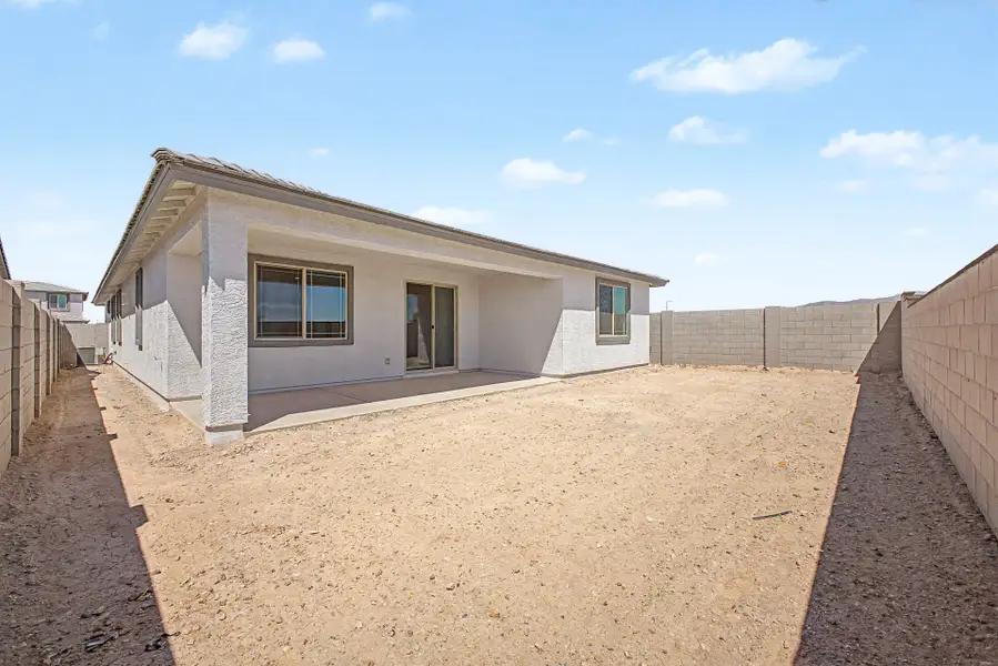 Exterior details and patio area of a home in Teravalis, Buckeye (Image 2). Exterior details and patio area of a home in Teravalis, Buckeye (Image 2).