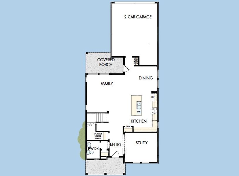 2D floor plan layout for the The Hewlett by David Weekley Homes in Elyson 40', Katy, TX (Image 3). 2D floor plan layout for the The Hewlett by David Weekley Homes in Elyson 40', Katy, TX (Image 3).