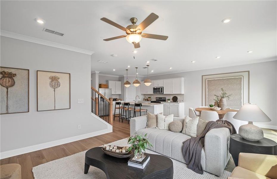 Furnished interior view inside a new home in Overland, Locust Grove (Image 6).