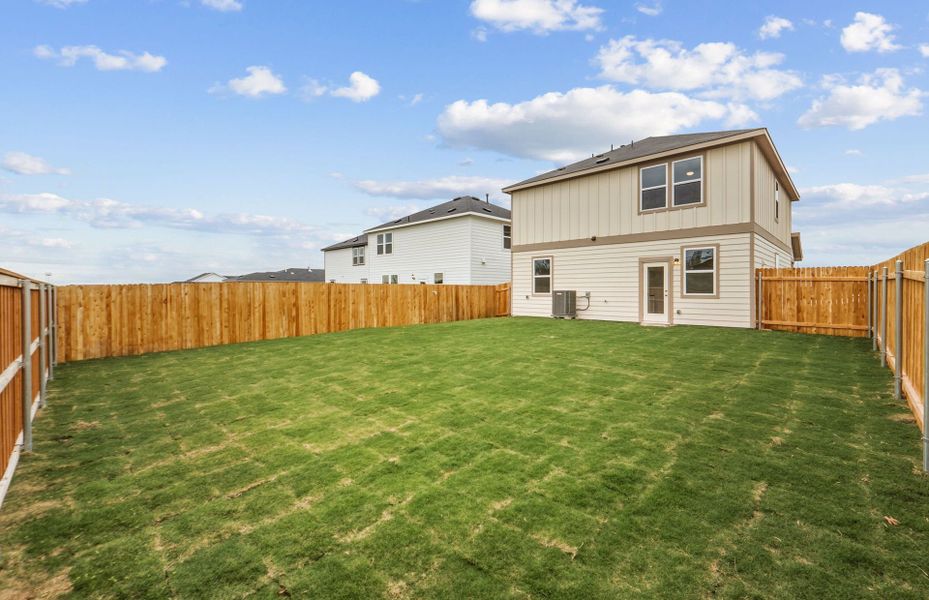 Exterior details and patio area of a home in Larson Crossing, Elgin (Image 22).