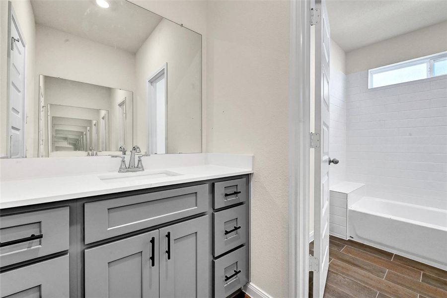 Furnished interior view inside a new home in Aldine Pines, Houston (Image 10).