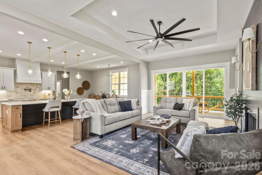Furnished interior view inside a new home in , Clover (Image 5).