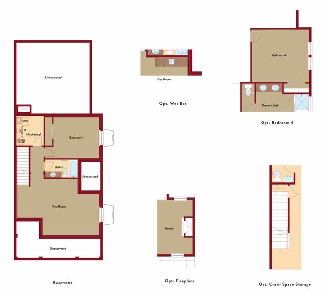 2D floor plan layout for the Danner by View Homes in The Trails at Aspen Ridge – Altitude Collection, Colorado Springs, CO (Image 3).
