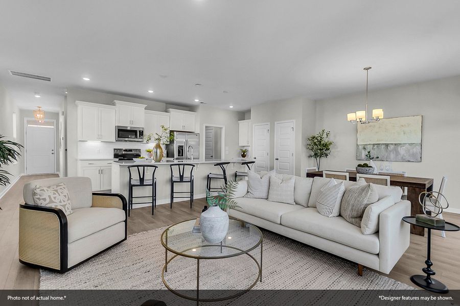 Furnished interior view inside a new home in Sweetbrier, Durham (Image 6). Furnished interior view inside a new home in Sweetbrier, Durham (Image 6).