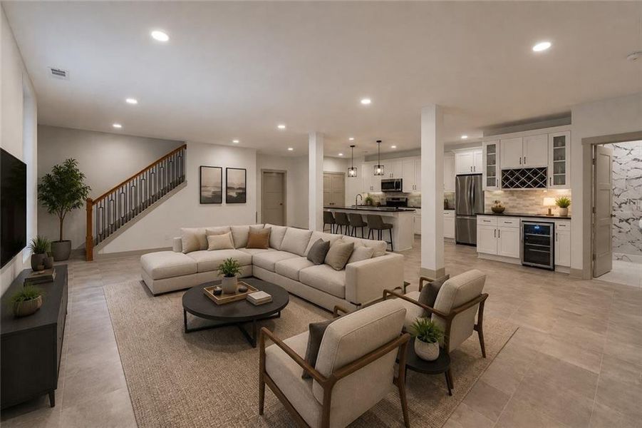 Furnished interior view inside a new home in , Roswell (Image 12). Furnished interior view inside a new home in , Roswell (Image 12).