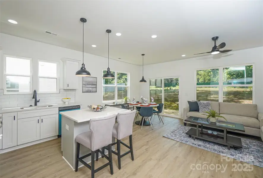 Furnished interior view inside a new home in , Charlotte (Image 4).