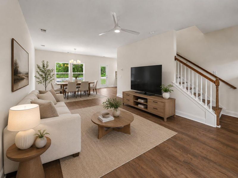 Furnished interior view inside a new home in , Holly Hill (Image 7). Furnished interior view inside a new home in , Holly Hill (Image 7).