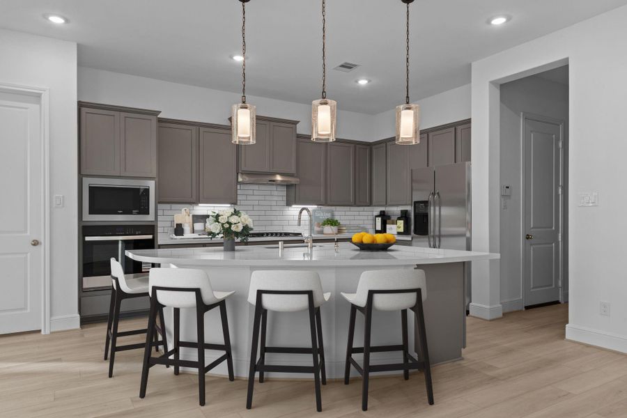 Furnished interior view inside a new home in Coastal Point, League City (Image 5). Furnished interior view inside a new home in Coastal Point, League City (Image 5).