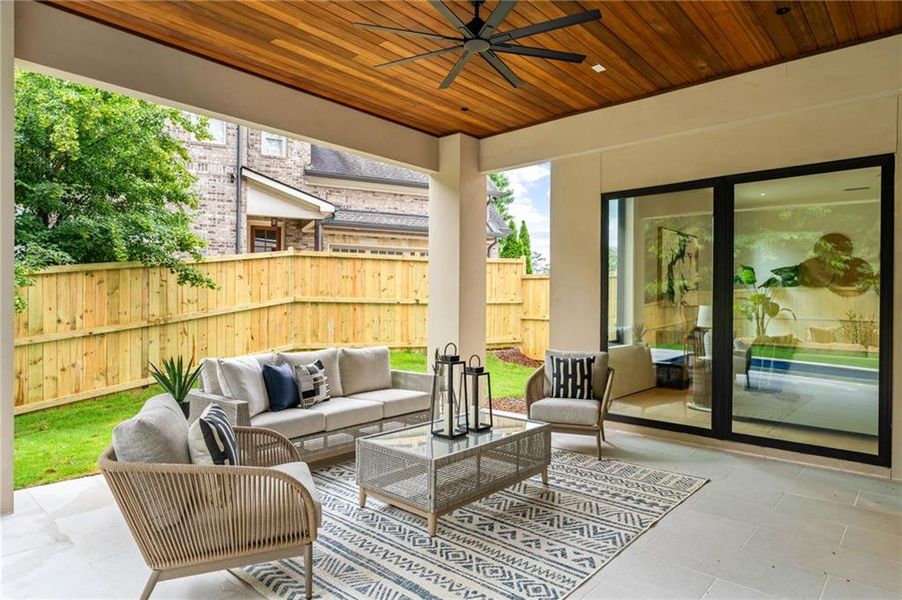 Exterior details and patio area of a home in , Atlanta (Image 27). Exterior details and patio area of a home in , Atlanta (Image 27).