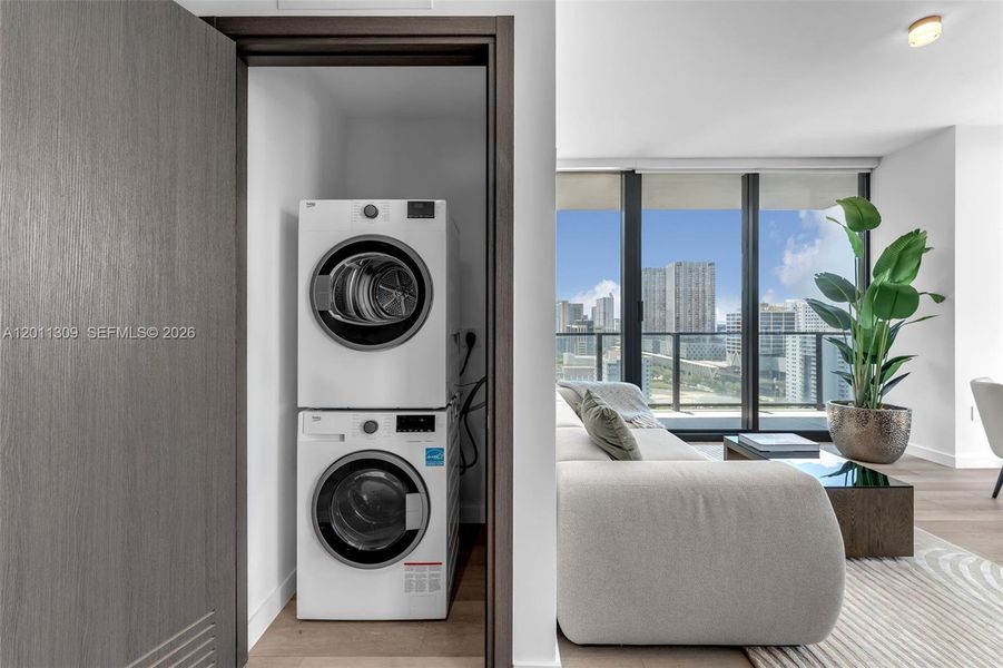 Furnished interior view inside a new home in , Miami (Image 38).