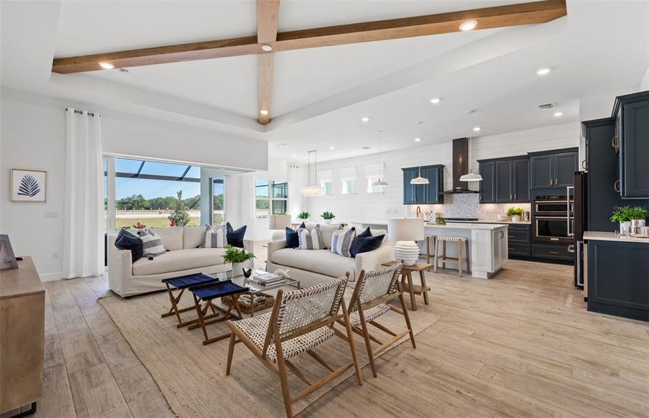 Furnished interior view inside a new home in BeachWalk by Manasota Key, Englewood (Image 24).