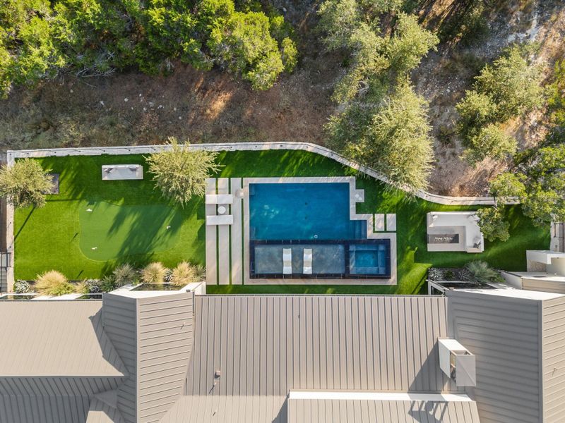 Exterior details and patio area of a home in , Spicewood (Image 23).