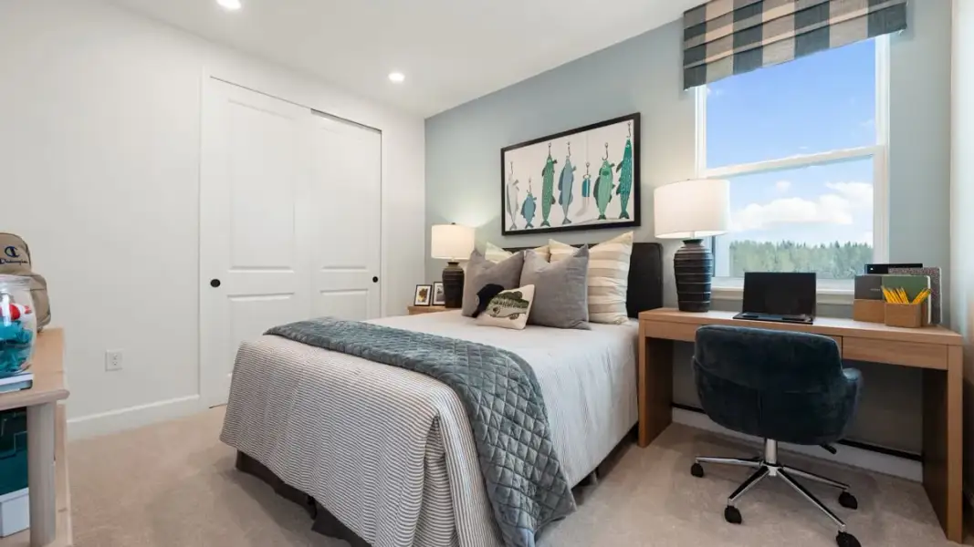 Representative furnished interior of a home built from the Monterey by Taylor Morrison in Azure at Solaeris, Port St. Lucie (Image 17).