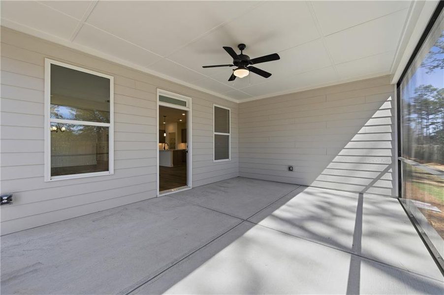 Exterior details and patio area of a home in , Hiram (Image 28).