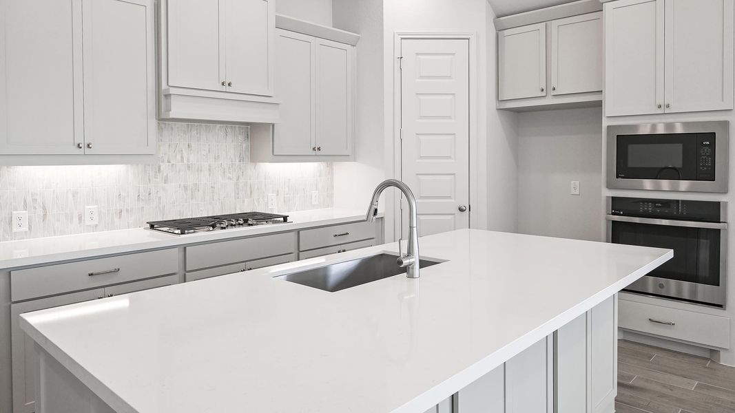 Furnished interior view inside a new home in La Cima 50', San Marcos (Image 12). Furnished interior view inside a new home in La Cima 50', San Marcos (Image 12).