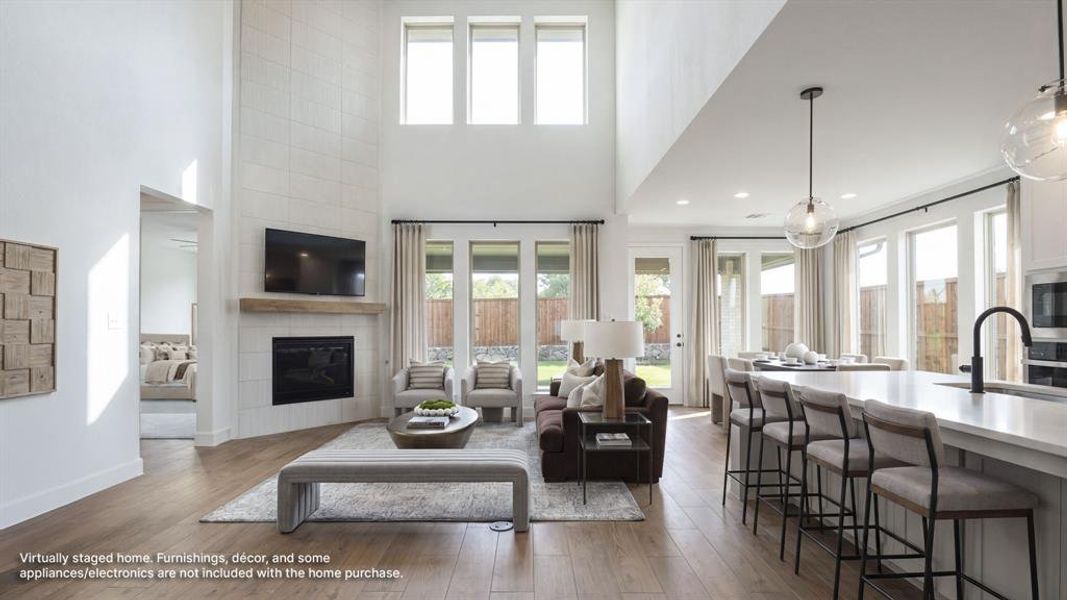 Furnished interior view inside a new home in The Heights at Uptown Celina, Celina (Image 6).