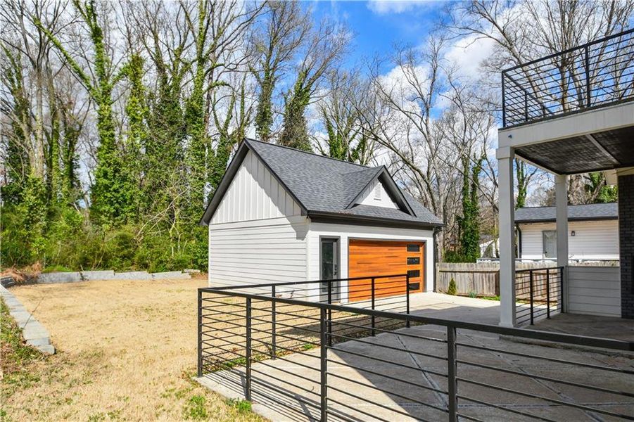 Exterior details and patio area of a home in , Atlanta (Image 16).