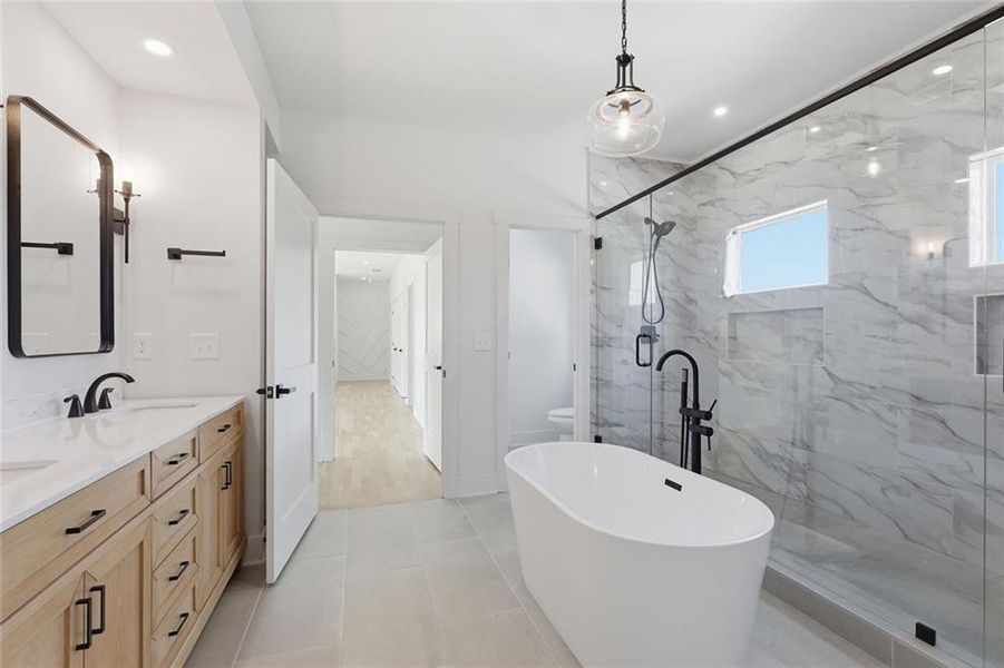 Furnished interior view inside a new home in , Clermont (Image 36).