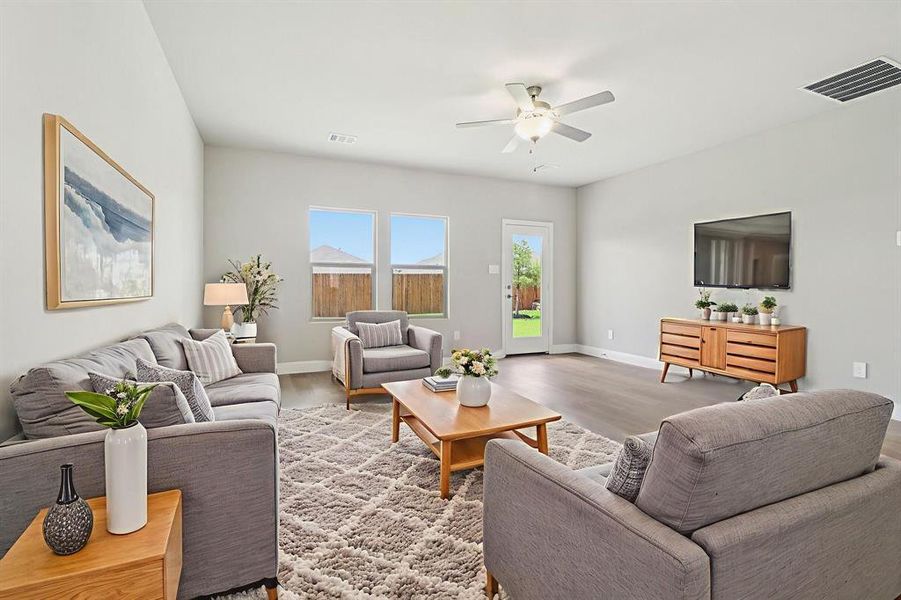 Furnished interior view inside a new home in Westmoor, Sherman (Image 9).
