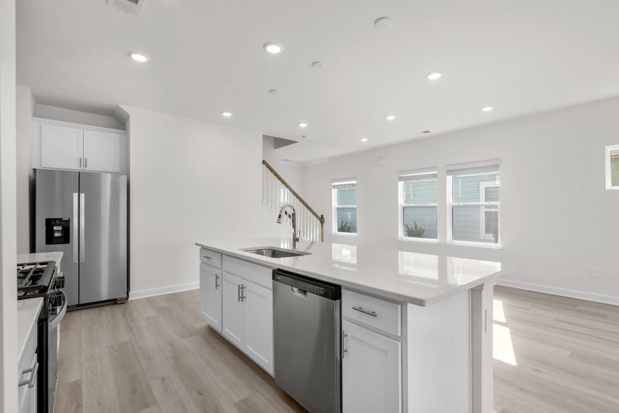 Furnished interior view inside a new home in Waterside - Boardwalk Series, Longs (Image 8).
