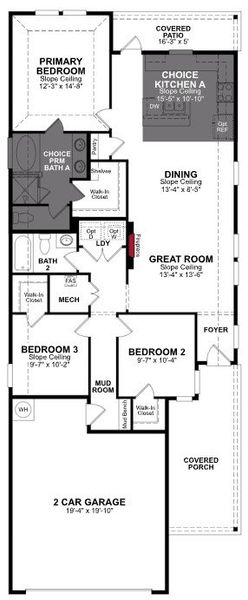 2D floor plan layout of this home in Churchill, Anna, TX (Image 3). 2D floor plan layout of this home in Churchill, Anna, TX (Image 3).