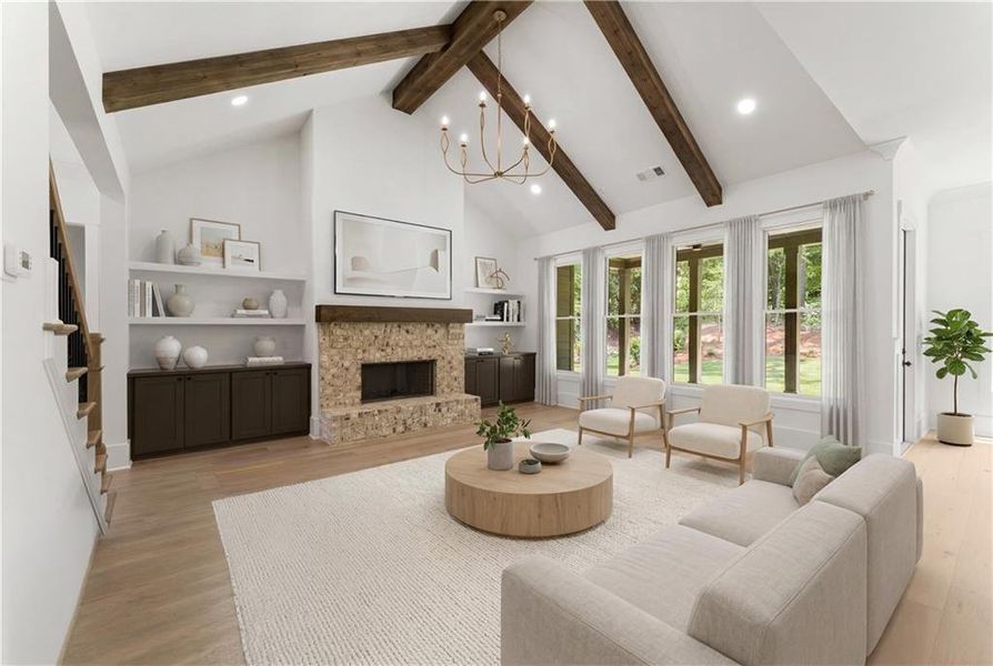 Furnished interior view inside a new home in Woodford, Acworth (Image 14).