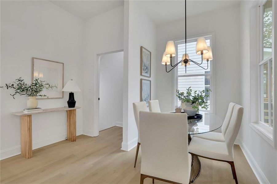 Furnished interior view inside a new home in , Atlanta (Image 44).
