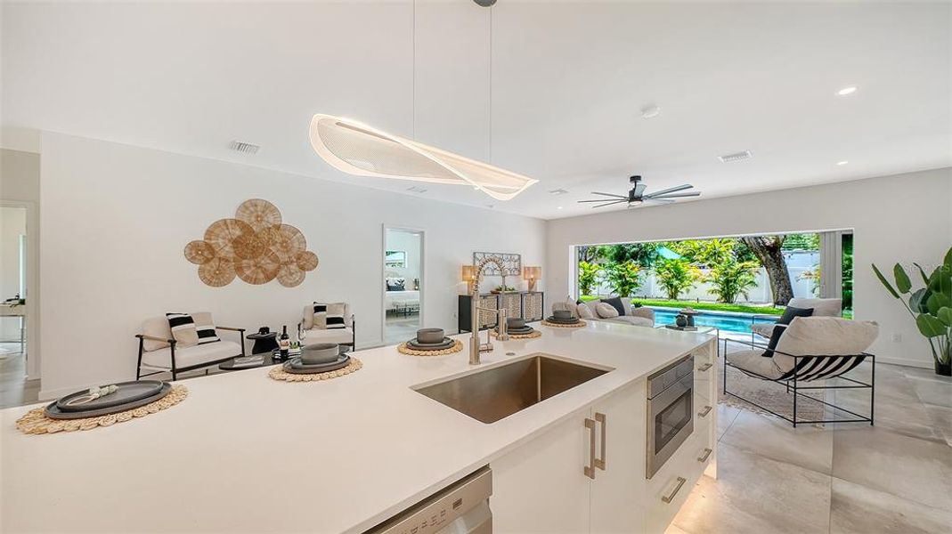 Furnished interior view inside a new home in , Sarasota (Image 48).