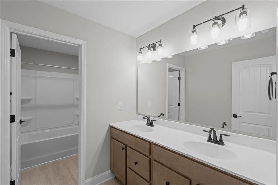 Furnished interior view inside a new home in Twin Lakes, Hoschton (Image 12).