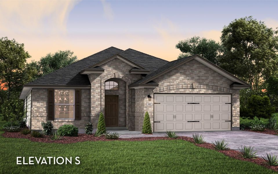 Representative exterior photo of a completed home built from the Aspen by CastleRock Communities in Westridge, McKinney, TX (Image 13).