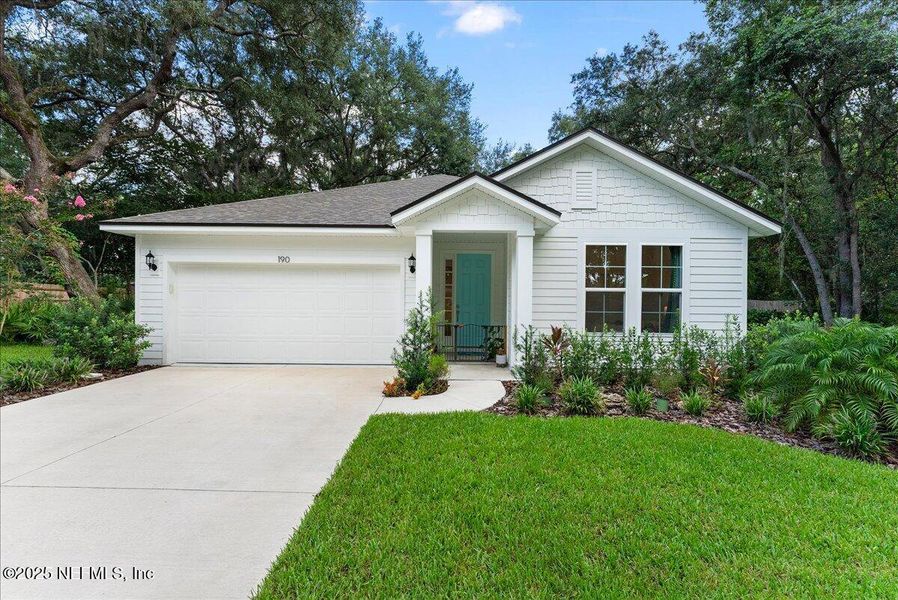 Front exterior of a new home in , St. Augustine, FL, highlighting curb appeal (Image 18).