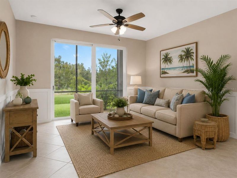 Furnished interior view inside a new home in , Punta Gorda (Image 7).