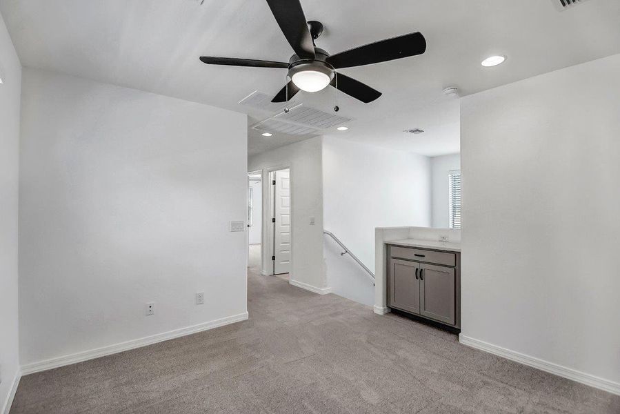 Spacious, unfurnished interior of a new home in Ironwood Villages at North Creek, Queen Creek (Image 25). Spacious, unfurnished interior of a new home in Ironwood Villages at North Creek, Queen Creek (Image 25).