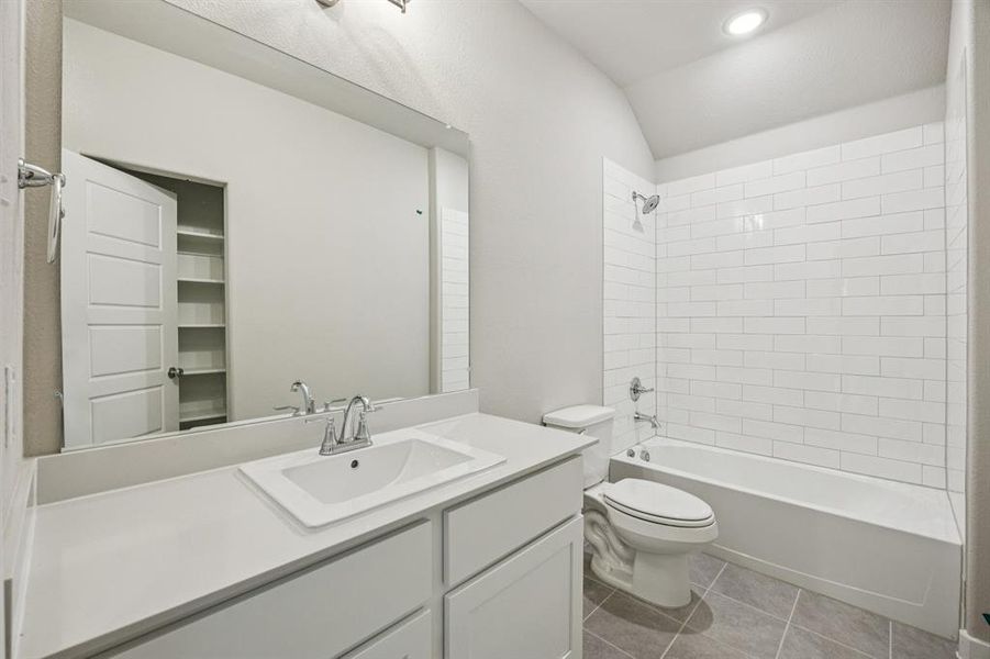 Bathroom in the Oscar home plan by Trophy Signature Homes – REPRESENTATIVE PHOTO Bathroom in the Oscar home plan by Trophy Signature Homes – REPRESENTATIVE PHOTO