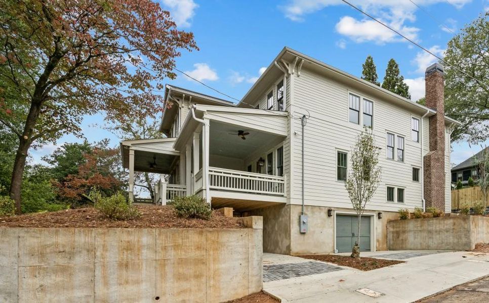 Exterior details and patio area of a home in , Atlanta (Image 24).