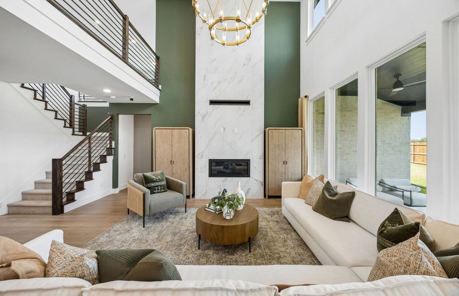 Representative furnished interior of a home built from the Gillett by Pulte Homes in Wellington, Fort Worth (Image 33).