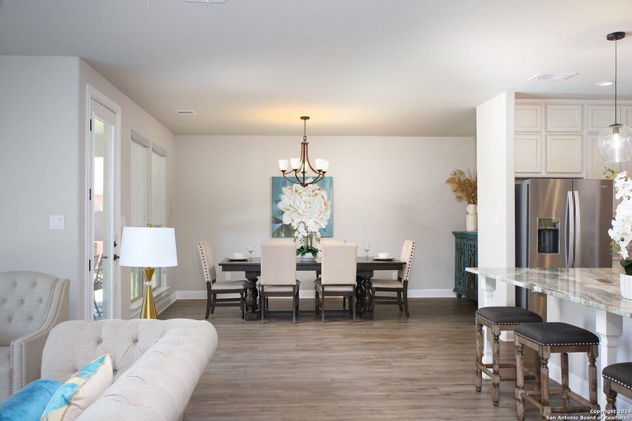Representative furnished interior of a home built from the The Malta by Whitestone Custom Homes in Johnson Ranch, Bulverde (Image 9).