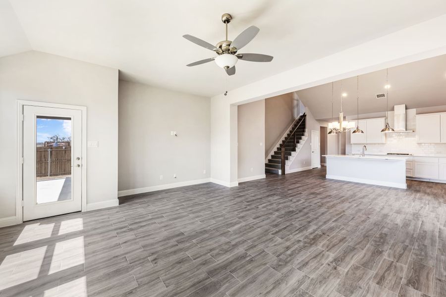 Representative unfurnished interior of a home built from the Trinity by UnionMain Homes in Elevon, Lavon (Image 26). Representative unfurnished interior of a home built from the Trinity by UnionMain Homes in Elevon, Lavon (Image 26).