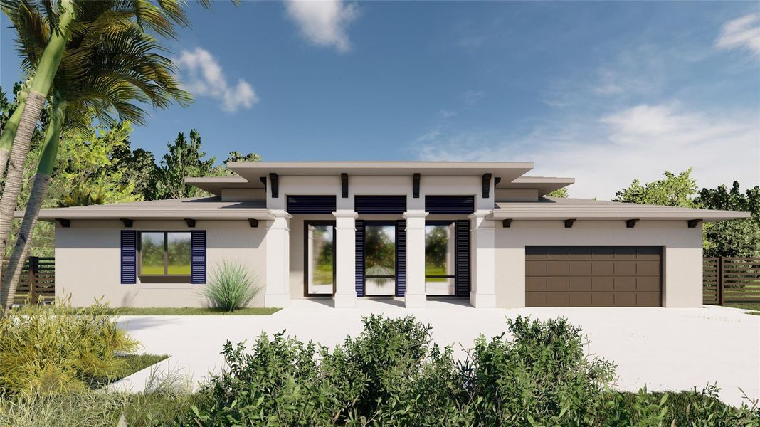 Front exterior of a new home in , Fort Lauderdale, FL, highlighting curb appeal (Image 2). Front exterior of a new home in , Fort Lauderdale, FL, highlighting curb appeal (Image 2).