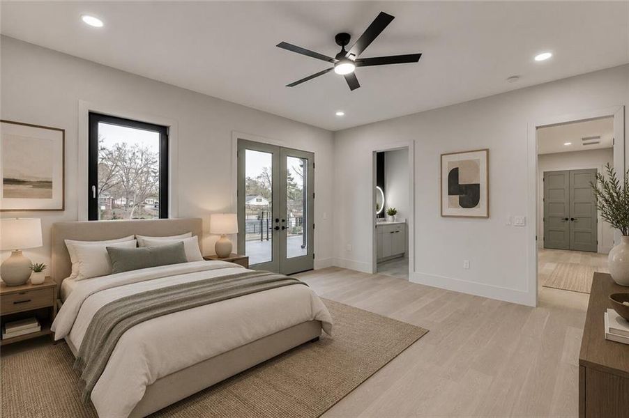 Furnished interior view inside a new home in , Buford (Image 16).