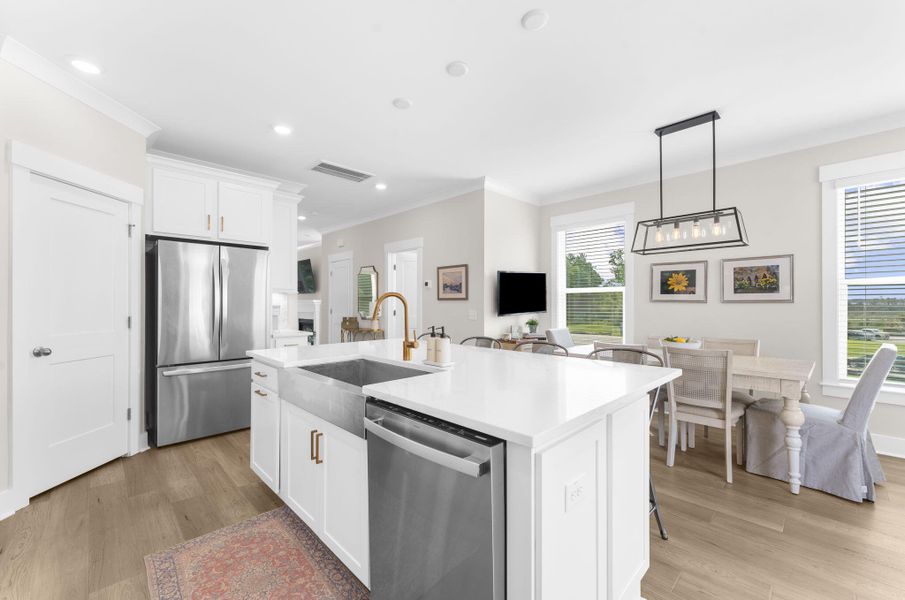 Furnished interior view inside a new home in , Charleston (Image 27).