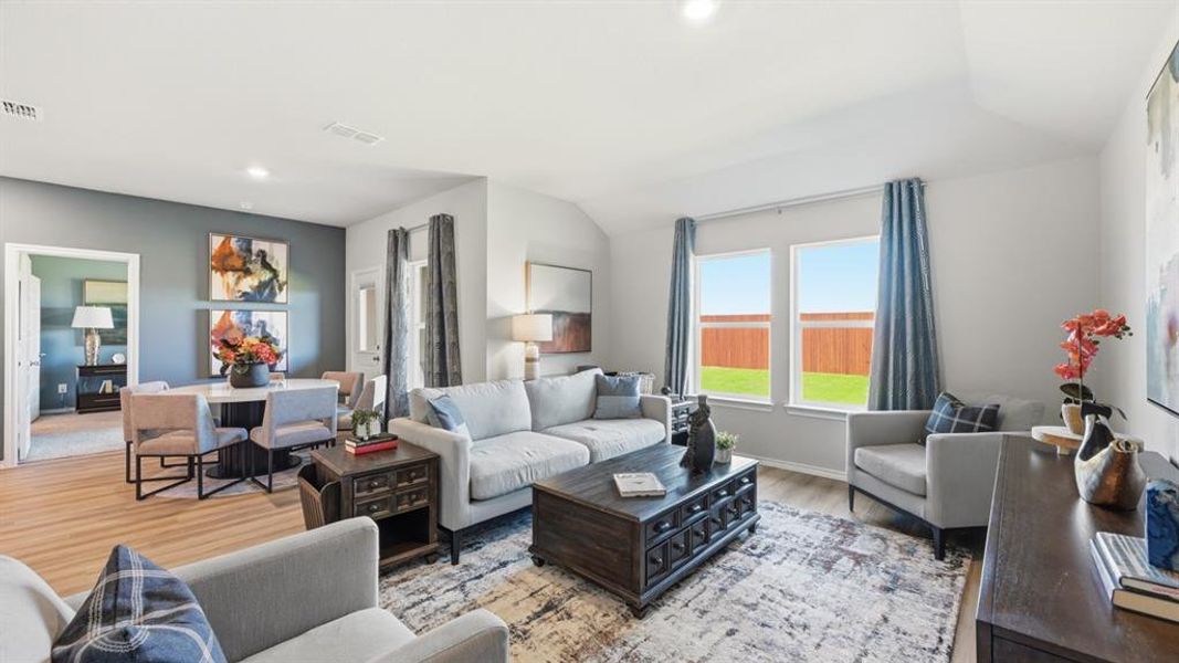 Furnished interior view inside a new home in Lonestar at Liberty Trails, Fort Worth (Image 8).